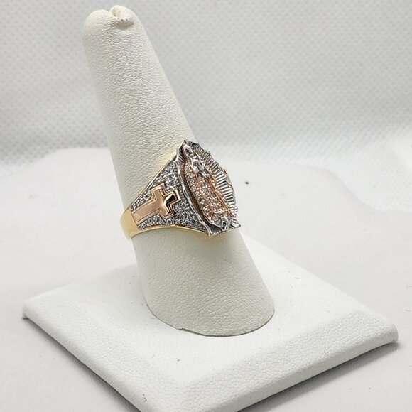 Brand New Sterling Silver 925 Virgen De Guadalupe Ring - Picture 7 of 10